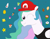 Size: 3202x2498 | Tagged: safe, artist:supahdonarudo, princess celestia, alicorn, pony, 1-up mushroom, ? block, clothes, coin, fire flower, hat, heart, i'll be your 1-up girl, mario, mushroom, one eye closed, p-balloon, p-wing, poison mushroom, retrolestia, shirt, super leaf, super mario bros., super mario odyssey, super star, wink