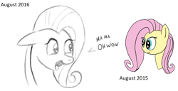 Size: 1280x657 | Tagged: safe, artist:itsthinking, fluttershy, pegasus, pony, artist progress, female, mare, sketch