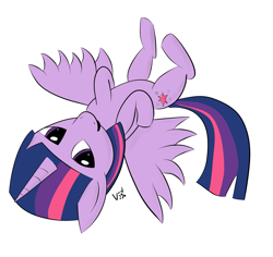 Size: 3500x3300 | Tagged: safe, artist:void236, derpibooru import, twilight sparkle, twilight sparkle (alicorn), alicorn, pony, female, high res, lying, mare, on back, solo