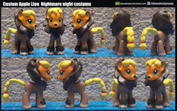 Size: 3559x2230 | Tagged: safe, artist:eljoeydesigns, applejack, applelion, brushable, clothes, costume, custom, irl, nightmare night, photo, toy