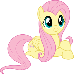 Size: 5000x4963 | Tagged: safe, artist:kevlarbest, fluttershy, pegasus, pony, absurd resolution, c:, cute, shyabetes, simple background, solo, transparent background, vector