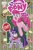 Size: 988x1500 | Tagged: safe, artist:brendahickey, derpibooru import, idw, pinkie pie, twilight sparkle, twilight sparkle (alicorn), alicorn, earth pony, pony, friends forever, spoiler:comic, spoiler:ff12, baked goods, blowing, candy, chubby cheeks, cover, eyes on the prize, female, frown, glare, hoof hold, looking up, mare, no fun allowed, open mouth, pronking, puffy cheeks, smiling, stop sign, tongue out, whistle, wingding eyes