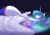 Size: 3507x2480 | Tagged: safe, artist:nsfwbonbon, princess celestia, alicorn, pony, belly, blanket, explicit source, female, looking back, lying down, mare, on side, preglestia, pregnant, solo, wings