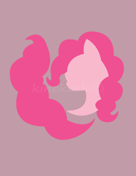 Size: 2550x3300 | Tagged: safe, artist:kinokashi, part of a set, pinkie pie, earth pony, pony, emblem of harmony, minimalist, solo, watermark