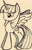 Size: 942x1476 | Tagged: safe, artist:teacharms, derpibooru import, twilight sparkle, twilight sparkle (alicorn), alicorn, pony, female, mare, monochrome, solo