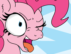 Size: 946x712 | Tagged: safe, artist:creepycurse, pinkie pie, pony, meme, prequel (webcomic), reference, solo