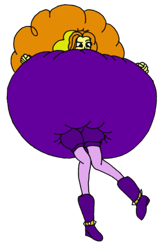 Size: 292x444 | Tagged: safe, artist:ikuntyphoon, adagio dazzle, equestria girls, rainbow rocks, inflation, solo