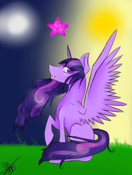 Size: 413x547 | Tagged: safe, artist:ponyfanatic5512, derpibooru import, twilight sparkle, twilight sparkle (alicorn), alicorn, pony, female, mare, solo