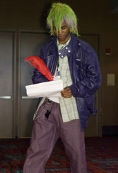 Size: 547x800 | Tagged: safe, artist:frist44, spike, human, cosplay, costume, irl, irl human, letter, photo, quill, solo