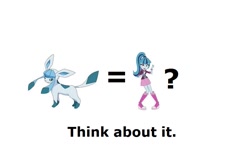 Size: 895x589 | Tagged: safe, sonata dusk, equestria girls, rainbow rocks, comparison, glaceon, pokémon, think about it