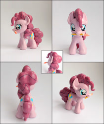 Size: 1000x1188 | Tagged: safe, artist:vitav, pinkie pie, earth pony, pony, craft, filly, mouth hold, paintbrush, photo, solo