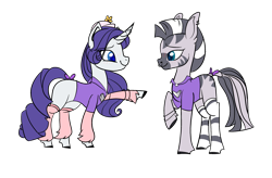 Size: 2869x1883 | Tagged: safe, artist:bublebee123, artist:icey-wicey-1517, color edit, edit, rarity, zecora, pony, unicorn, zebra, collaboration, blushing, bowler hat, bracelet, clothes, colored, ear piercing, earring, female, hat, heart, hoodie, horn, horn piercing, jewelry, leg warmers, lesbian, mare, missing cutie mark, nose piercing, nose ring, piercing, raised hoof, raricora, shipping, simple background, socks, stockings, striped socks, thigh highs, transparent background, unshorn fetlocks