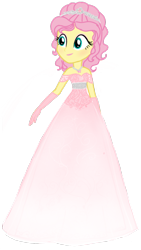 Size: 720x1280 | Tagged: safe, artist:tsundra, fluttershy, equestria girls, alternate hairstyle, beautiful, clothes, dress, jewelry, makeup, pink, simple background, solo, tiara, transparent background, vector