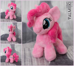 Size: 1200x1078 | Tagged: safe, artist:valmiiki, pinkie pie, chibi, cute, diapinkes, irl, photo, plushie, solo, toy