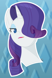 Size: 5000x7501 | Tagged: safe, artist:up-world, rarity, pony, unicorn, mmmystery on the friendship express, absurd resolution, alternate hairstyle, trinity blaze reference