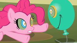 Size: 1280x720 | Tagged: safe, screencap, discord, pinkie pie, earth pony, pony, the return of harmony, balloon, balloon discord, discord balloon, discorded, mind control