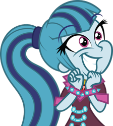 Size: 620x692 | Tagged: safe, artist:t-3000, sonata dusk, equestria girls, rainbow rocks, simple background, solo, squee, transparent background, vector