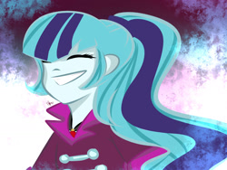 Size: 1600x1200 | Tagged: safe, artist:criepyrainbows123, sonata dusk, equestria girls, rainbow rocks, eyes closed, grin, smiling, solo