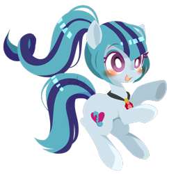 Size: 903x929 | Tagged: safe, artist:snow angel, sonata dusk, equestria girls, rainbow rocks, blushing, cute, equestria girls ponified, open mouth, ponified, rearing, simple background, smiling, solo, sonatabetes, transparent background, underhoof