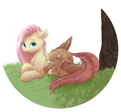 Size: 1280x1183 | Tagged: safe, artist:rue-willings, fluttershy, pegasus, pony, cute, shyabetes, solo