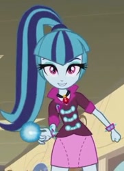 Size: 331x457 | Tagged: safe, edit, edited screencap, screencap, sonata dusk, equestria girls, rainbow rocks, crossover, delinquent, energy, solo, spirit gun, yu yu hakusho