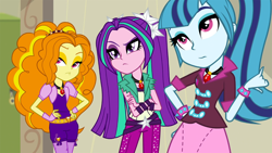 Size: 1280x720 | Tagged: safe, screencap, adagio dazzle, aria blaze, sonata dusk, equestria girls, rainbow rocks, the dazzlings