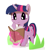 Size: 400x440 | Tagged: safe, artist:youhoujou, derpibooru import, twilight sparkle, book, pixiv, solo