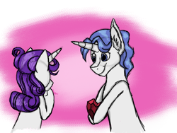 Size: 800x601 | Tagged: safe, artist:dubstepicdj, fancypants, rarity, pony, unicorn, female, male, raripants, shipping, straight