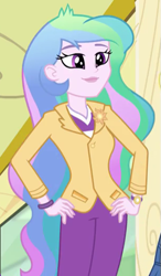 Size: 307x526 | Tagged: safe, screencap, princess celestia, principal celestia, best trends forever, best trends forever: pinkie pie, better together, equestria girls, cropped, solo