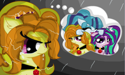 Size: 1496x902 | Tagged: safe, artist:xxsactaviaxx, adagio dazzle, aria blaze, sonata dusk, pony, equestria girls, rainbow rocks, equestria girls ponified, ponified, the dazzlings