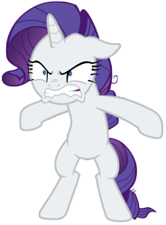 Size: 7000x9500 | Tagged: safe, artist:tardifice, mean rarity, rarity, pony, unicorn, the mean 6, absurd resolution, bipedal, clone, female, gritted teeth, mare, simple background, solo, transparent background, vector