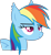 Size: 2350x2553 | Tagged: safe, artist:rainbowcrab, derpibooru import, rainbow dash, bat pony, bat ears, bat ponified, fangs, female, race swap, rainbow dash is not amused, rainbowbat, simple background, solo, transparent background, unamused, vector