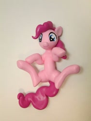 Size: 1200x1600 | Tagged: safe, artist:earthenpony, pinkie pie, figure, irl, on back, photo