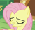 Size: 818x697 | Tagged: safe, screencap, fluttershy, pegasus, pony, dungeons and discords, cropped, eyes closed, lip bite