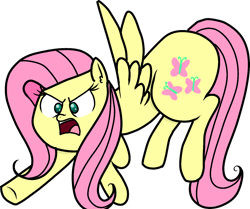 Size: 1396x1168 | Tagged: safe, artist:windows 95, derpibooru exclusive, fluttershy, pegasus, pony, simple background, solo, transparent background