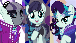 Size: 8190x4600 | Tagged: safe, artist:jhayarr23, derpibooru import, coloratura, earth pony, pony, the mane attraction, absurd resolution, clothes, countess coloratura, female, lidded eyes, mare, raised hoof, rara, solo, vector, wallpaper