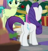 Size: 157x167 | Tagged: safe, screencap, rarity, sandbar, pony, unicorn, the hearth's warming club, cropped, plot