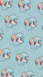 Size: 1080x1920 | Tagged: safe, artist:phyllismi, derpibooru import, coco pommel, solo, tiled background, wallpaper