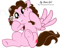 Size: 2468x1972 | Tagged: safe, artist:shinta-girl, oc, oc only, oc:shinta pony, bubble