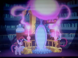 Size: 640x480 | Tagged: safe, derpibooru import, screencap, twilight sparkle, twilight sparkle (alicorn), alicorn, equestria girls, rainbow rocks, magic mirror, portal machine