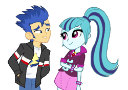 Size: 730x510 | Tagged: safe, artist:themexicanpunisher, flash sentry, sonata dusk, equestria girls, couple, exploitable meme, meme, senata, shipping, waifu thief