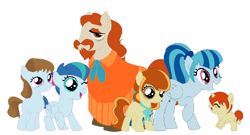 Size: 934x506 | Tagged: safe, artist:hateful-minds, sonata dusk, alameda slim, home on the range, offspring, ponified