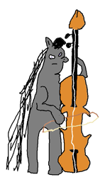 Size: 409x689 | Tagged: artist needed, source needed, safe, octavia melody, anthro, ms paint, solo, stylistic suck