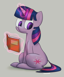 Size: 500x600 | Tagged: safe, artist:dinoderp, derpibooru import, twilight sparkle, book, solo