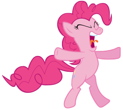 Size: 7800x7000 | Tagged: safe, artist:tardifice, pinkie pie, earth pony, pony, it's about time, absurd resolution, eyes closed, open mouth, screaming, simple background, solo, transparent background, vector