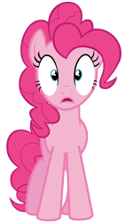 Size: 7000x12400 | Tagged: safe, artist:tardifice, pinkie pie, earth pony, pony, rarity takes manehattan, absurd resolution, open mouth, shocked, simple background, solo, transparent background, vector