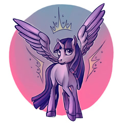 Size: 600x600 | Tagged: safe, artist:lolilith, derpibooru import, twilight sparkle, twilight sparkle (alicorn), alicorn, pony, female, mare, solo