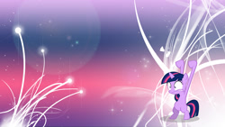 Size: 1920x1080 | Tagged: safe, artist:kishmond, artist:unfiltered-n, derpibooru import, edit, twilight sparkle, pony, abstract background, bipedal, female, filly, filly twilight sparkle, solo, wallpaper, wallpaper edit, younger