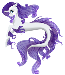 Size: 2164x2480 | Tagged: safe, artist:oneiria-fylakas, rarity, pony, seapony (g4), female, mare, seaponified, seapony rarity, simple background, solo, species swap, transparent background
