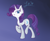 Size: 1024x848 | Tagged: safe, artist:kindawolfish, rarity, pony, unicorn, female, gradient background, mare, signature, solo